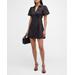 Cooper Flutter-sleeve Mini Wrap Dress