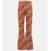 Jacquard High-rise Flared Pants