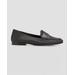 Raffia Leather Slip-on Penny Loafers