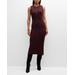 Marium Sleeveless Cable-knit Midi Dress