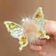 Haarnadel mit fliegendem Schmetterling, animierte Schmetterlings-Haarspangen für Kinder mit Nerzfell: bezaubernde Haar-Accessoires für süße Mädchenfrisuren