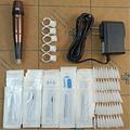 BaseKey Kits de maquillage permanent Niveau professionnel 1. 1 x Box(size:19.595cm) 2. 1 x pcs of Professional Rotory Makeup Tattoo Pen 3. 1 x Power Plug 4. 5 x O-ring 5. 50 Pcs Needles,1R/3R/5R