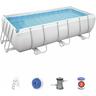 Bestway - Piscina rettangolare Power Steel Frame Rettangolare 400x200x100 cm 56441