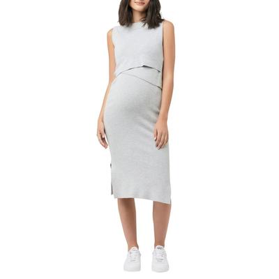 Layered Nursing Maternity Dress