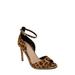 Jessika Snake Embossed Ankle Strap Sandal