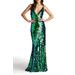 Sequin Strappy Mermaid Gown