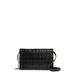 Fetch Croc Embossed Leather Chain Crossbody Wallet