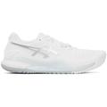 White & Silver Gel-resolution 9 Sneakers