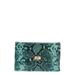 Valorie Snake Embossed Leather Clutch
