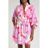 Croisette Floral Matte Satin Robe