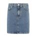 Jeans Logo Patch Denim Mini Skirt