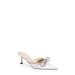 Glitter Double Crystal Bow Pointed Toe Mule