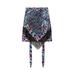 Fringed Floral Printed Asymmetric Mini Skirt