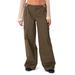 Carlo Low Rise Side Cutout Cargo Pants