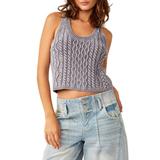 High Tide Cable Stitch Cotton Sweater Tank