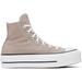 Taupe Chuck Taylor All Star Lift Platform High Top Sneakers