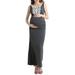 Bethany Crochet Trim Maternity Maxi Dress