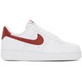 White & Orange Air Force 1 '07 Sneakers