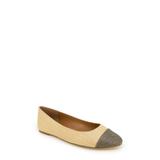 Allie Cap Toe Woven Flat