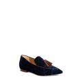 Simona Pointed Toe Velvet Smoking Slipper