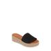 Bizzy Espadrille Platform Wedge Slide Sandal