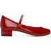 Red Rose Mary Janes Heels