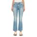 Bridget Instasculpt Raw Hem High Waist Ankle Bootcut Jeans