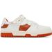 White & Orange Low Top Sneakers