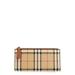 Large Vintage Check Coated Canvas & Leather Bifold Wallet