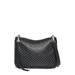 Famous Double Zip Leather Crossbody Bag