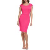 Scuba Cap Sleeve Sheath Dress