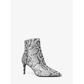 Alina Flex Snake Embossed Leather Ankle Boot