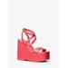 Paola Leather Wedge Sandal