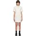 Off-white Mock Neck Minidress