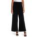 Pull-on Wide Leg Velvet Pants