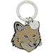 Silver Bold Fox Head Metal Keychain