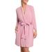 Iconic Short Knit Robe With Satin Tie