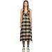 Ssense Exclusive Black & Beige Grunge Midi Dress