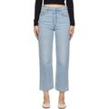 Blue Ribcage Straight Ankle Jeans