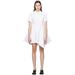 White Asymmetric Minidress