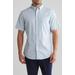 Slim Fit Short Sleeve Linen Blend Button-down Shirt