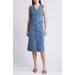 Eden Button-up Denim Midi Dress