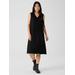 Boiled Wool Jersey V-neck Dress