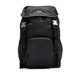 Matte-twill Backpack With Double Monogram And Full Lining