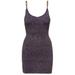 Mini Ribbed Dress With Logo Clip Detail On Spagetti Straps In Viscose Blend Woman