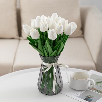 10pcs Lifelike PU Tulip Artificial Flowers: Perfect for Home Decor, Wedding Decorations, and Events - Realistic Feel Tulips for Added Elegance