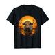 Buffalo Nature Sonnenuntergang buntes Kunstwerk Bison Wildlife Safari T-Shirt