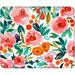 Mouse Pad Non-Slip Rubber Base Computer Mousepad Watercolor Floral Roses Customized Square Mouse Pads for Laptop Office Home & Gaming Superb Tracking Accuracy and Smooth Surface