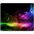 Mouse Pad Gaming Mouse Pad Galaxy Mouse Pad Aurora Light Pattern Green and Purple Design Mouse Pads Square Waterproof Mouse Pad Non-Slip Rubber Base MousePads for Office Home Laptop Travel