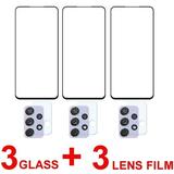 Tempered Glass For Samsung Galaxy A52 5G A72 A51 A71 A50 A70 Screen Protector Camera Lens Film Glass For Samsung A52S A 51 72 52 3 Glass 3 Lens Film A70